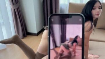 I Rough Pound Stepsister's Horny Pussy and Cum in Mouth while Her BF is on a Business Trip POV