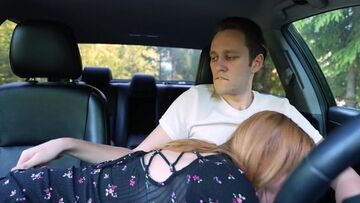 Surprise Verlonis for Justin lush Control inside her pussy while driving car in Public