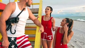[Brazzers] MacKenzie Mace, Kylie Rocket - Horny Lifeguards Share A Cock
